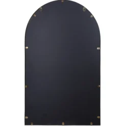 Decorative Mirrors-Kirkland's Home Gold Metal Arch Fretwork Wall Mirror