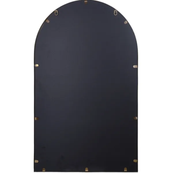 Decorative Mirrors-Kirkland's Home Gold Metal Arch Fretwork Wall Mirror
