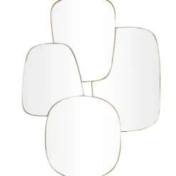 Decorative Mirrors-Kirkland's Home Gold Metal Caspian Wall Mirror