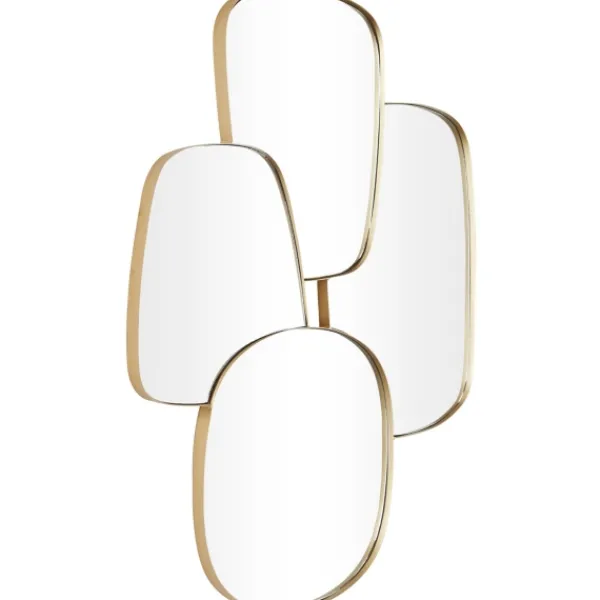 Decorative Mirrors-Kirkland's Home Gold Metal Caspian Wall Mirror