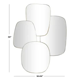Decorative Mirrors-Kirkland's Home Gold Metal Caspian Wall Mirror