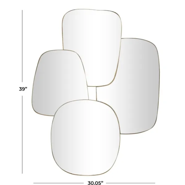 Decorative Mirrors-Kirkland's Home Gold Metal Caspian Wall Mirror