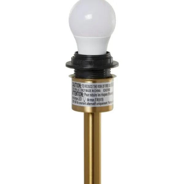 Floor Lamps-Kirkland's Home Gold Metal Dome Shade Floor Lamp Black