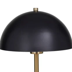 Table Lamps-Kirkland's Home Gold Metal Dome Shade Table Lamp Black