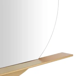 Decorative Mirrors-Kirkland's Home Gold Metal Emery Mirror With Shelf