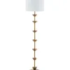 Floor Lamps-Kirkland's Home Gold Metal Floral Petals Floor Lamp White