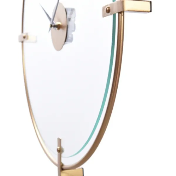 Clocks-Kirkland's Home Gold Metal Frame Glass Face Wall Clock
