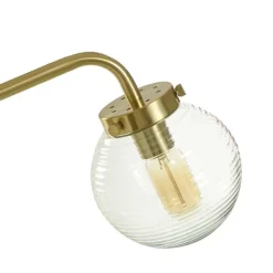 Table Lamps-Kirkland's Home Gold Metal Glass Task Shade Table Lamp Clear