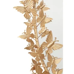 Decorative Mirrors-Kirkland's Home Gold Metal Layered Butterflies Framed Mirror