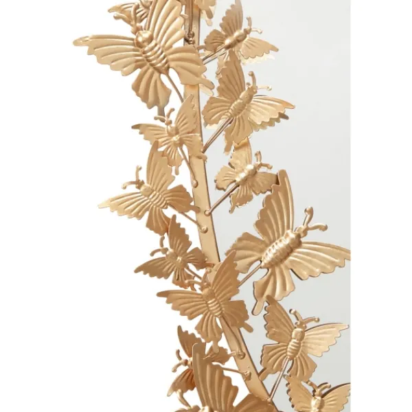 Decorative Mirrors-Kirkland's Home Gold Metal Layered Butterflies Framed Mirror