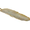 Decorative Trays-Kirkland's Home Gold Metal Leaf Tray Gold/Silver