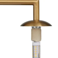 Table Lamps-Kirkland's Home Gold Metal Smoked Glass Shade Table Lamp Gray