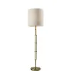 Floor Lamps-Kirkland's Home Gold Metal Trellis Accented Floor Lamp Gold/Ivory