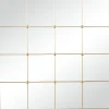 Decorative Mirrors-Kirkland's Home Gold Metal Windowpane Wall Mirror