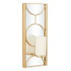 Sconces-Kirkland's Home Gold Mirrored Geometric Sconce