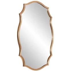 Decorative Mirrors-Kirkland's Home Gold Ornate Scalloped Mirror