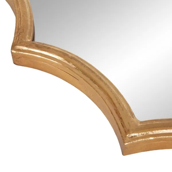 Decorative Mirrors-Kirkland's Home Gold Ornate Scalloped Mirror
