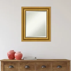Decorative Mirrors-Kirkland's Home Gold Patina Scalloped Frame Mirror