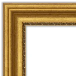 Decorative Mirrors-Kirkland's Home Gold Patina Scalloped Frame Beveled Mirror