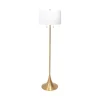 Floor Lamps-Kirkland's Home Gold Sleek Modern Floor Lamp White