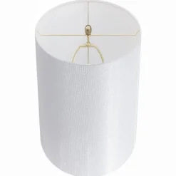 Table Lamps-Kirkland's Home Gold Sparkle Shade Tapered Table Lamps, Set Of 2 White