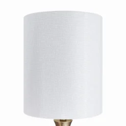 Table Lamps-Kirkland's Home Gold Sparkle Shade Tapered Table Lamps, Set Of 2 White