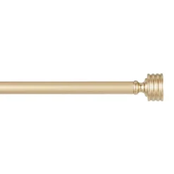 Curtain Rods & Hardware-Kirkland's Home Gold Stacked Cylinder Curtain Rod, 120 In.
