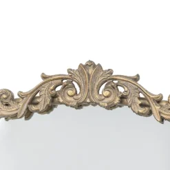 Decorative Mirrors-Kirkland's Home Gold Studded Scroll Arched Mirror, 42 In.