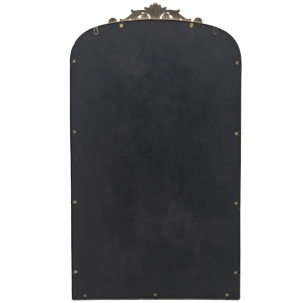 Decorative Mirrors-Kirkland's Home Gold Studded Scroll Arched Mirror, 42 In.