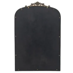 Decorative Mirrors-Kirkland's Home Gold Studded Scroll Arched Mirror, 36 In.