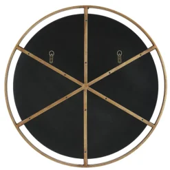Decorative Mirrors-Kirkland's Home Gold Suspended Round Wall Mirror