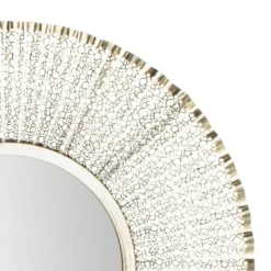 Decorative Mirrors-Kirkland's Home Gold Trim Metal Round Frame Mirror