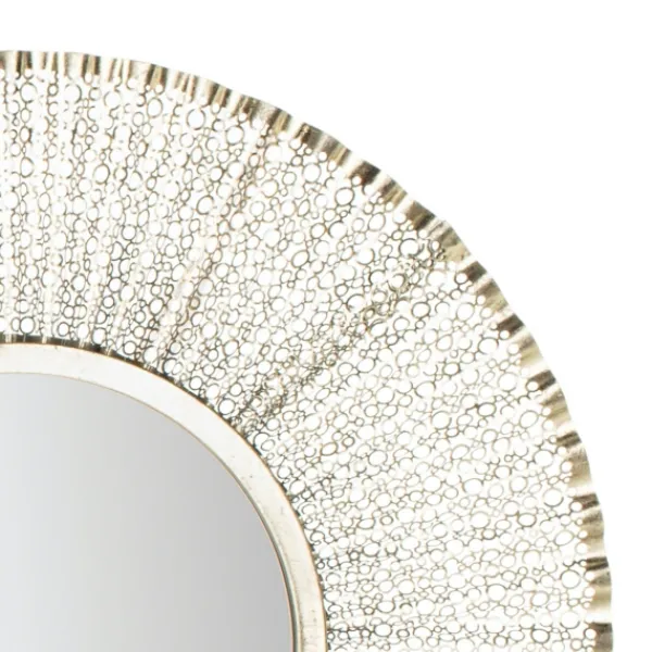 Decorative Mirrors-Kirkland's Home Gold Trim Metal Round Frame Mirror