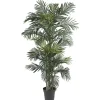 Trees & Topiaries-Kirkland's Home Golden Cane Palm Silk Tree, 6.5 Ft.