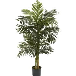Trees & Topiaries-Kirkland's Home Golden Cane Palm Tree, 5 Ft.