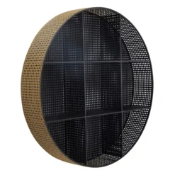 Shelves-Kirkland's Home Golden Dots Circle Cubbies Wall Shelf