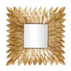 Framed Mirrors-Kirkland's Home Golden Leaves Metal Framed Mirror