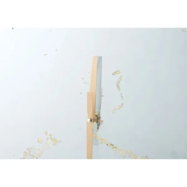 Clocks-Kirkland's Home Golden Mirrored Marbling Wall Clock