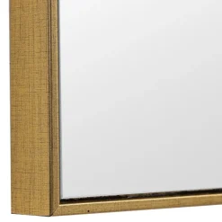 Framed Mirrors-Kirkland's Home Golden Simple Rectangular Frame Wall Mirror