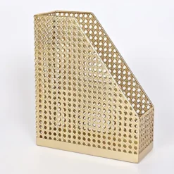 Decorative Accents-Kirkland's Home Golden Woven Metal File Folder, 12 In.