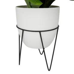 Trees & Topiaries-Kirkland's Home Gourd Plant In Hairpin Leg Planter