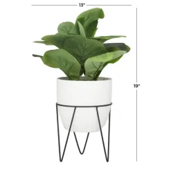Trees & Topiaries-Kirkland's Home Gourd Plant In Hairpin Leg Planter