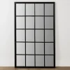 Full Length & Floor Mirrors-Kirkland's Home Grande Black Window Pane Leaner Mirror
