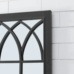 Decorative Mirrors-Kirkland's Home Grandview Arched Frame Mirror Black
