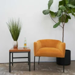 Arrangements & Greenery-Kirkland's Home Grass Arrangement In Crackled Gold Pot Green/Gold