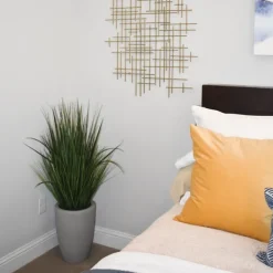 Arrangements & Greenery-Kirkland's Home Grass Arrangement In Gray Cement Pot Green/Gray