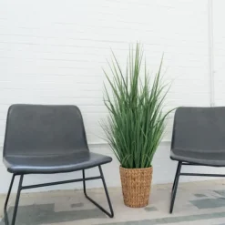 Arrangements & Greenery-Kirkland's Home Grass Arrangement In Natural Woven Basket Green