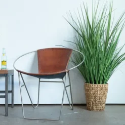 Arrangements & Greenery-Kirkland's Home Grass Arrangement In Natural Woven Basket Green
