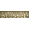 Wall Quotes & Signs-Kirkland's Home Grateful, Thankful, Blessed Wooden Wall Plaque Brown/White