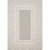 Outdoor Rugs-Kirkland's Home Gray And Ivory Lace Border Outdoor Area Rug, 6X9 Ivory/Gray